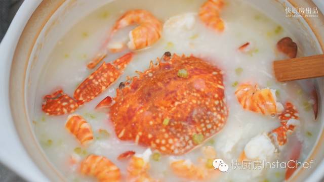 Chaoshan Casserole Scallop Porridge with Shrimp and Crab recipe