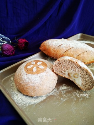 Brown Wheat Taro Mashed European Bun recipe