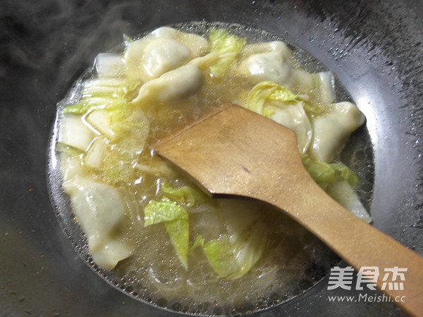 Boiled Dumplings with Cabbage Noodles recipe