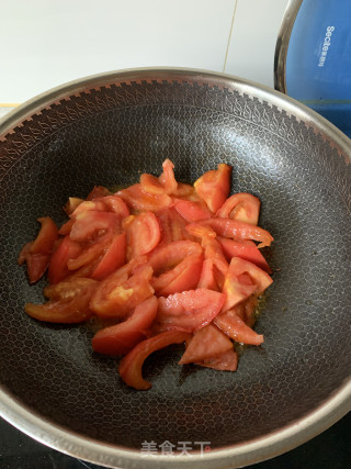 Tomato Egg Tofu Enoki Mushroom recipe