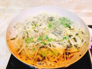 Pickled Vegetables and Potato Shreds recipe