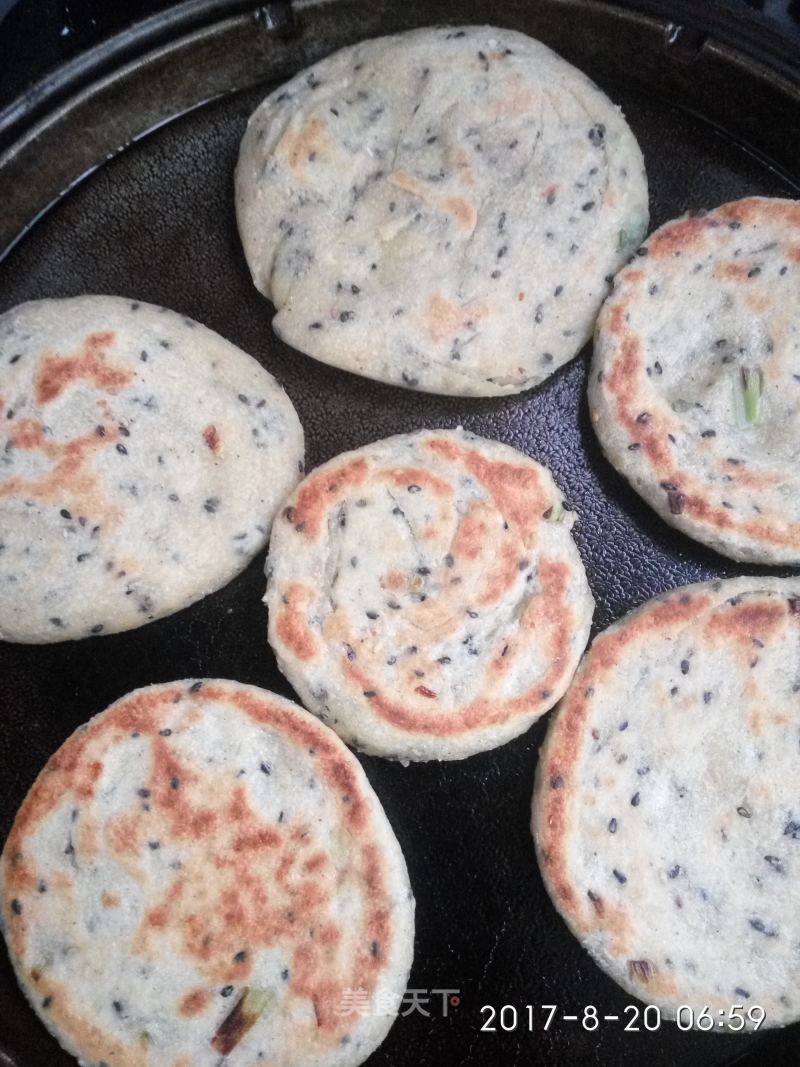 Sesame Bean Chive Pancake recipe