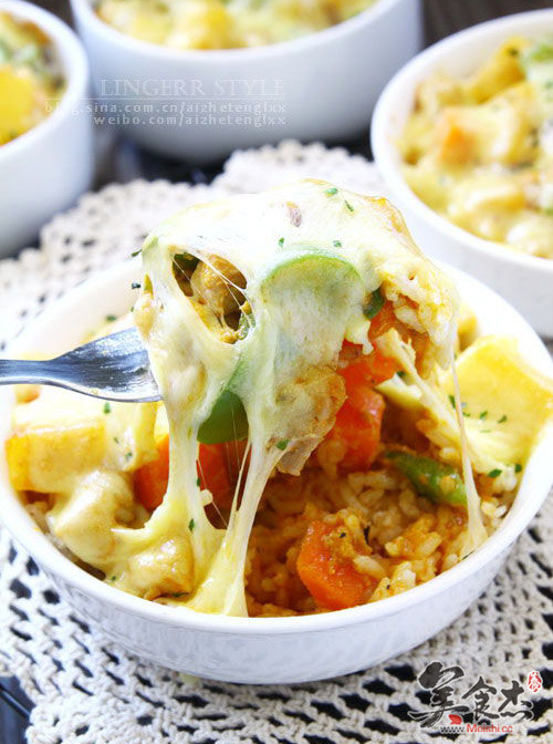 Nyonya Curry Chicken Baked Rice recipe