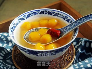 Taro Balls with Red Dates in Syrup recipe