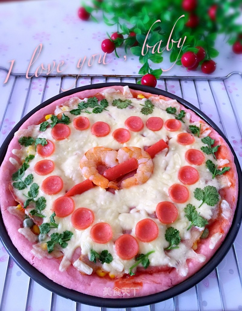 Pink Love Pizza recipe