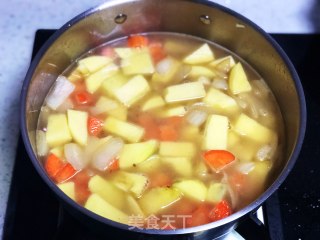 Potato and Carrot Cream Soup——the New Year Adds Magical Red, and The Thick Soup Has A Stronger Taste recipe