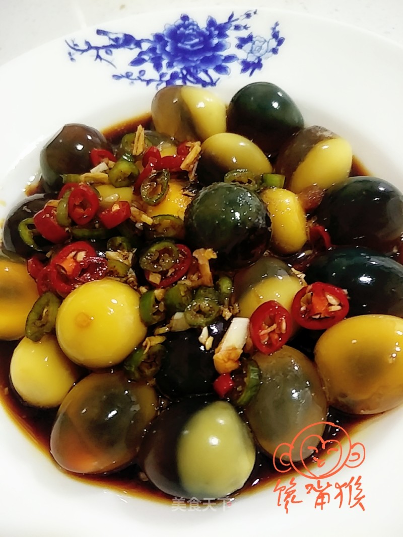 Small Preserved Egg with Sesame Sauce recipe