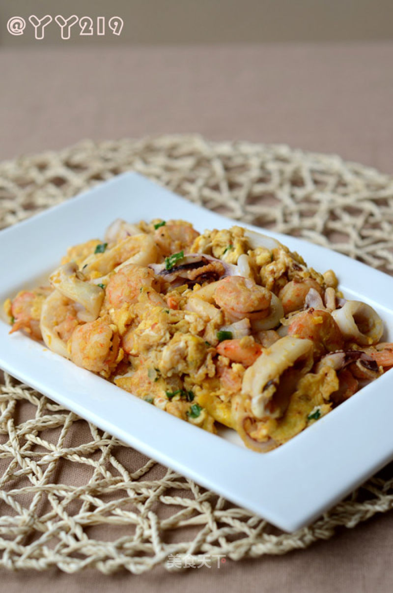 【marazan Seafood Scrambled Eggs】 recipe