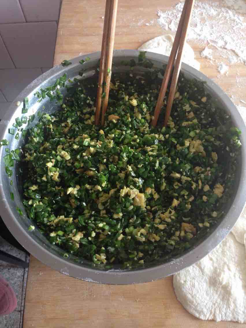 Egg and Chive Stuffed Buns recipe