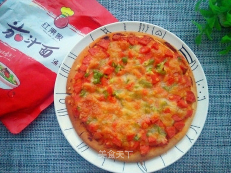 Hongguo's Recipe: Tomato Cheese Pizza
