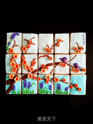 #柏翠大赛#niaoyuhuaxiang Biscuits [creative Icing Biscuits] recipe