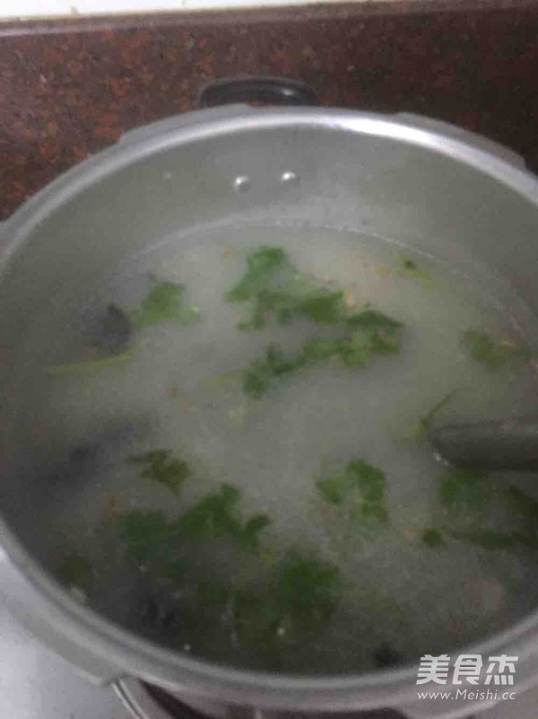 Pork Ribs Congee with Preserved Egg recipe