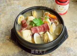 Tofu Soup with Ham and Shellfish recipe