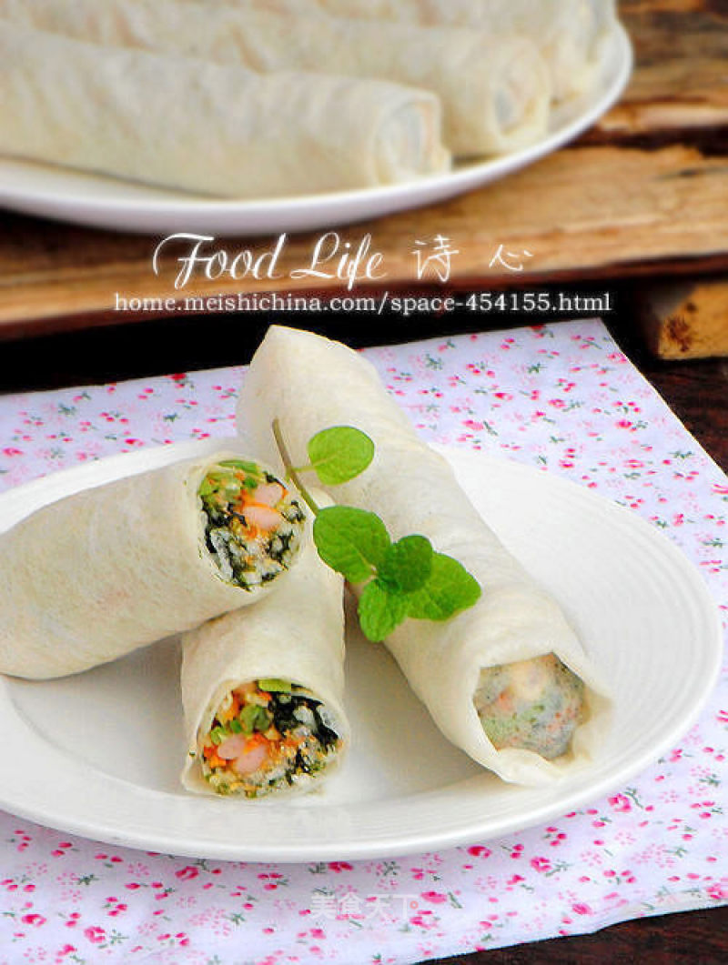 【seaweed Spring Rolls】----- Early Love in Spring recipe