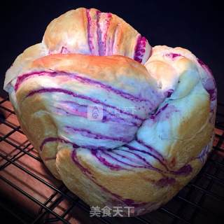 #aca烤明星大赛#purple Potato Toast recipe