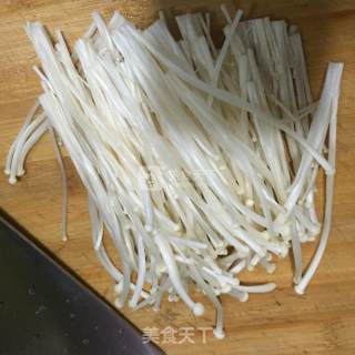 Enoki Mushroom and Egg Soup recipe