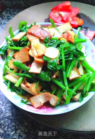 Fried Celery with Dried Tofu recipe