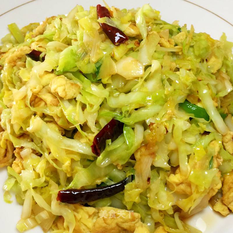 Scrambled Eggs with Cabbage recipe