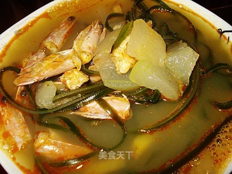 Shrimp Head Winter Melon Soup recipe