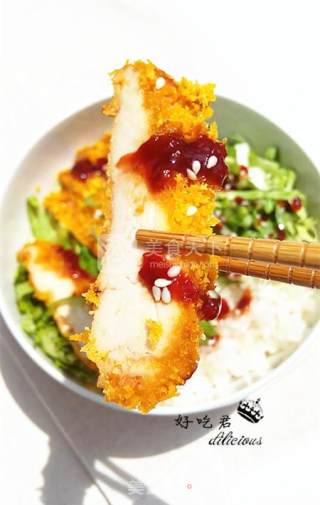 Grilled Chicken Chop Rice recipe
