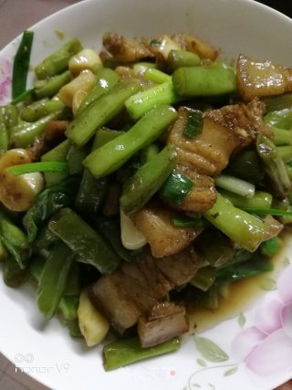 Stir-fried String Beans with Pork Belly recipe