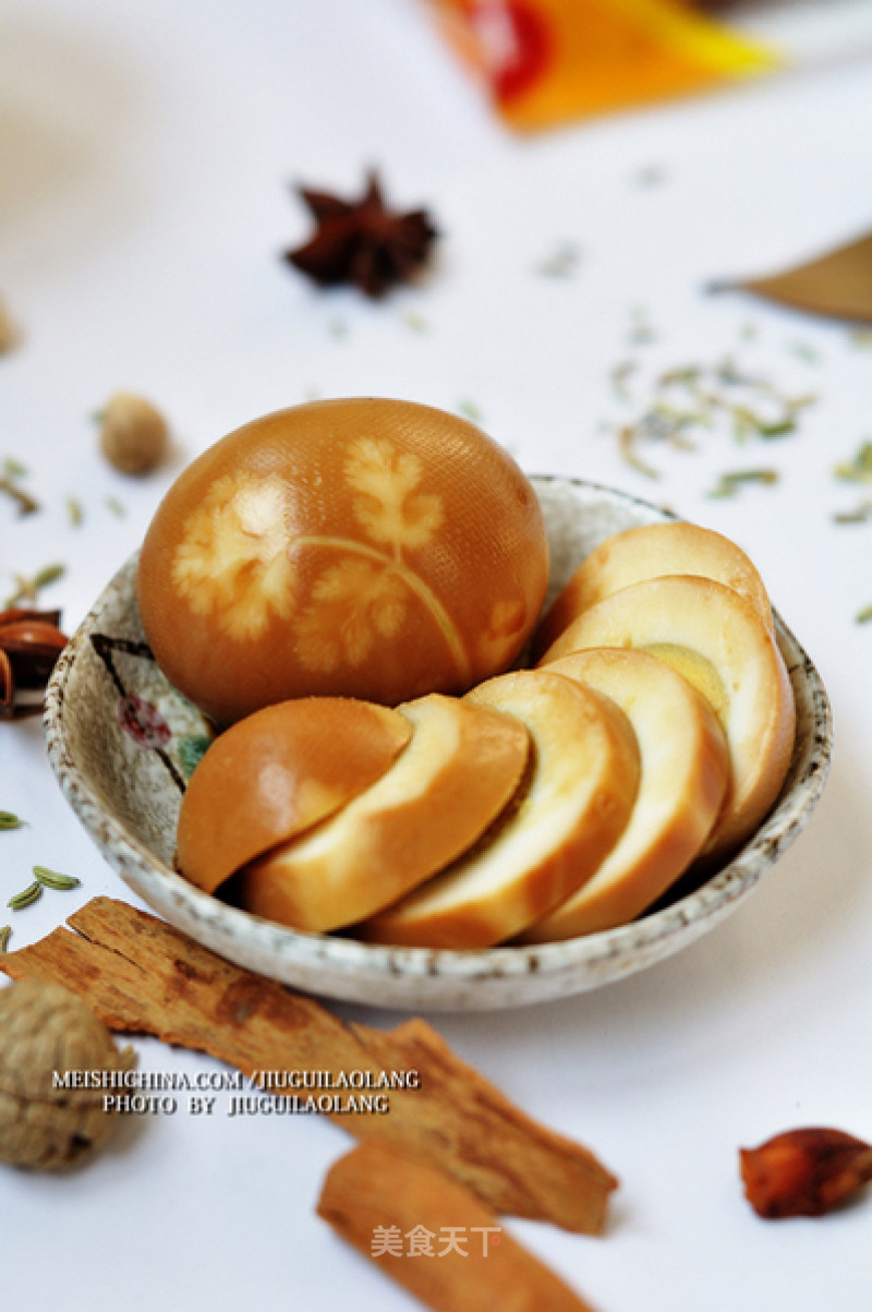 Stamped Marinated Eggs recipe