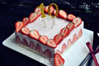 Strawberry Mousse Cake recipe