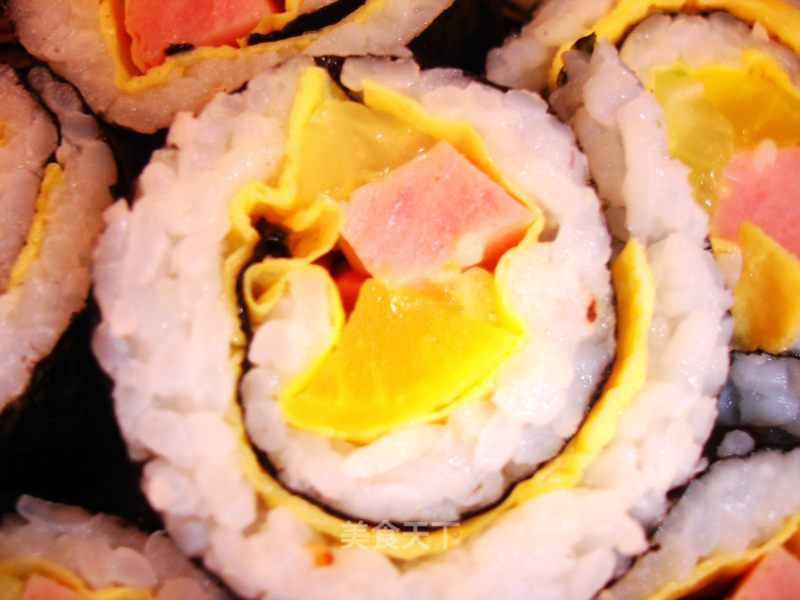Changeable Egg Roll Sushi recipe
