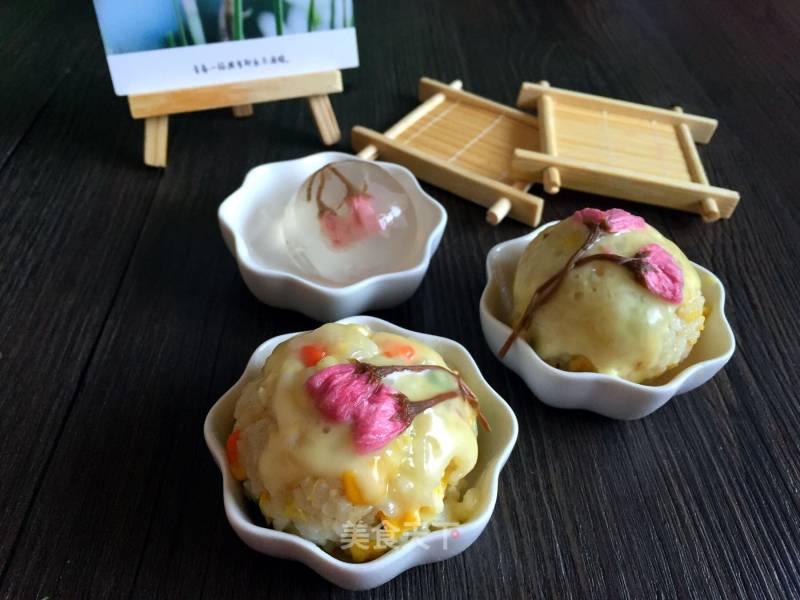 Cheese Sakura Rice Ball recipe