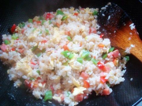 Fried Rice with Sausage and Egg recipe