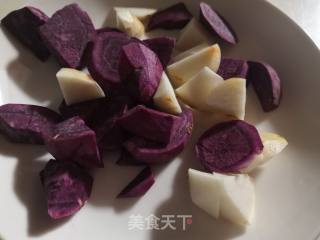Taro and Purple Sweet Potato Yogurt Puree recipe