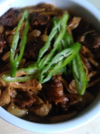 Braised Duck with Bean Sticks recipe