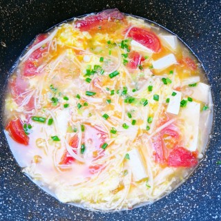 Sweet and Sour Gourmet Tomato and Egg Soup recipe