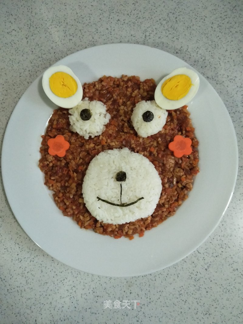 Children's Meal 6 One Bear Baby Meat Sauce Rice recipe