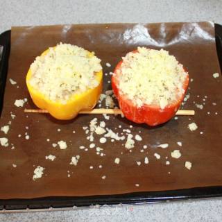 The Color of Spring-----baked Bell Pepper Cup recipe