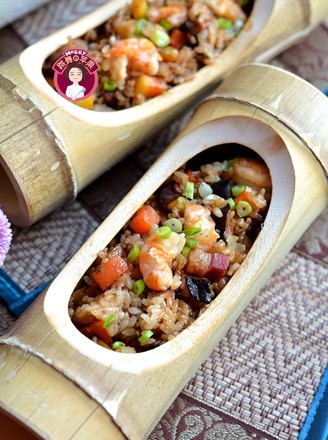 Bacon Shrimp and Mushroom Sticky Rice recipe