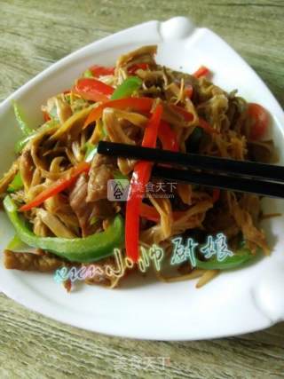 Shredded Pork with Red and Green Golden Acerola recipe