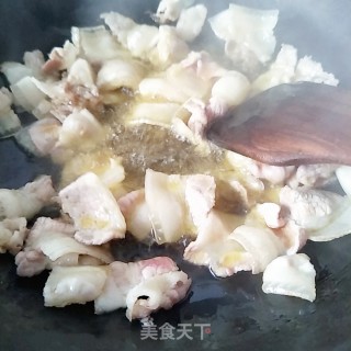 Stir-fried Cauliflower with Pork Belly recipe