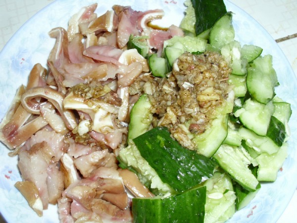 Cucumber and Pig Ears recipe