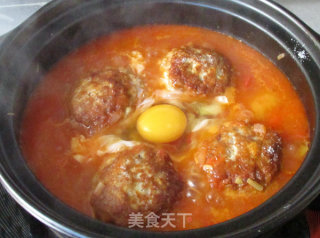 【jiangsu】lion Head in Tomato Sauce recipe