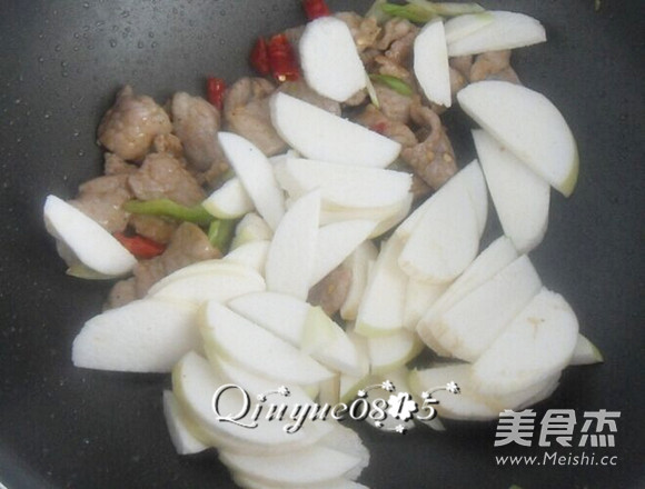 Stir-fried Rice White with Meat recipe