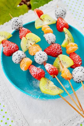 Colorful Fruit Skewers recipe