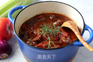 Provence Tomato Stew and Grilled Beef Ribs recipe
