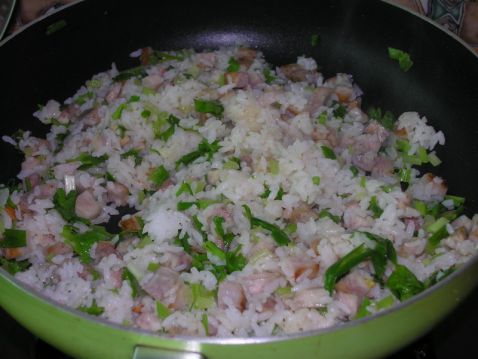 Fried Rice with Taro and Shrimp recipe