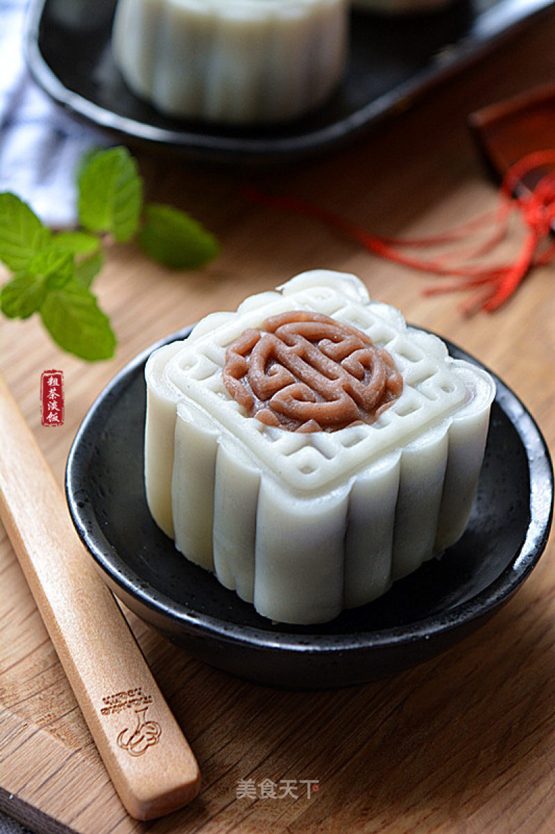 Red Bean Paste Snowy Mooncake recipe