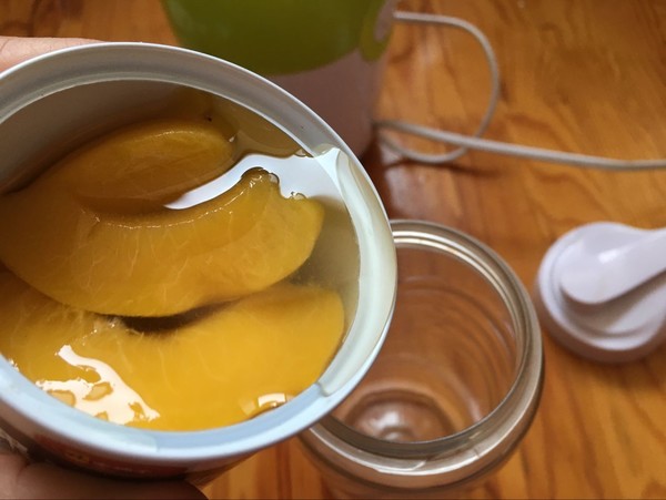 Yellow Peach Milkshake for A Sweet Hangover recipe