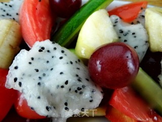 Assorted Fruits and Vegetables with Honey recipe