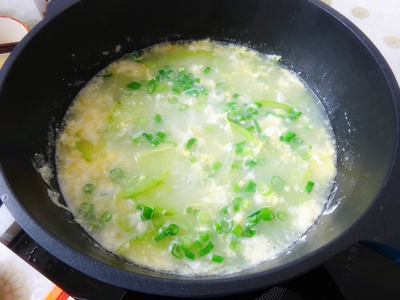 Horn Melon and Egg Soup recipe