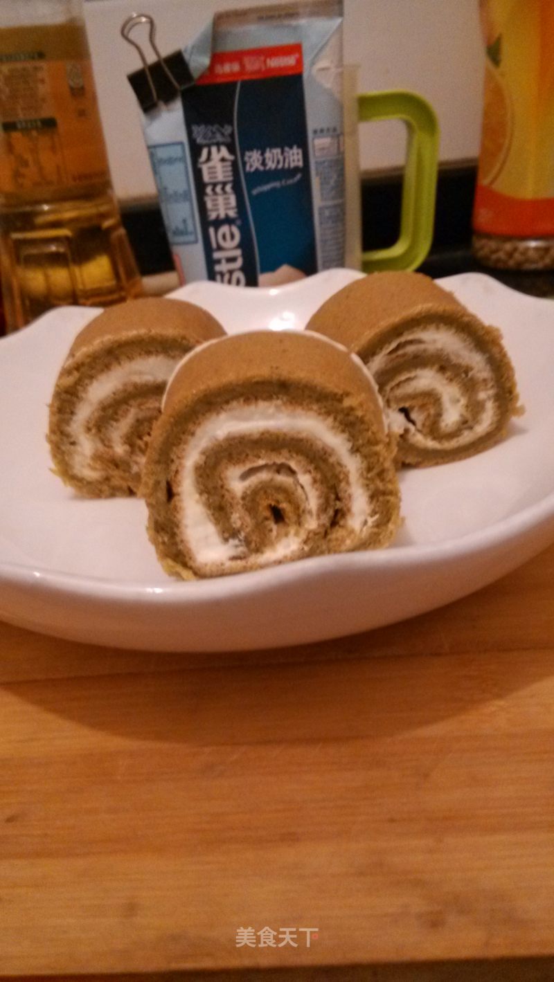 Matcha Cream Cake Roll recipe