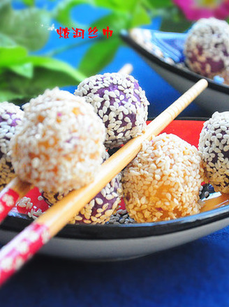 Double Potato Sesame Balls recipe
